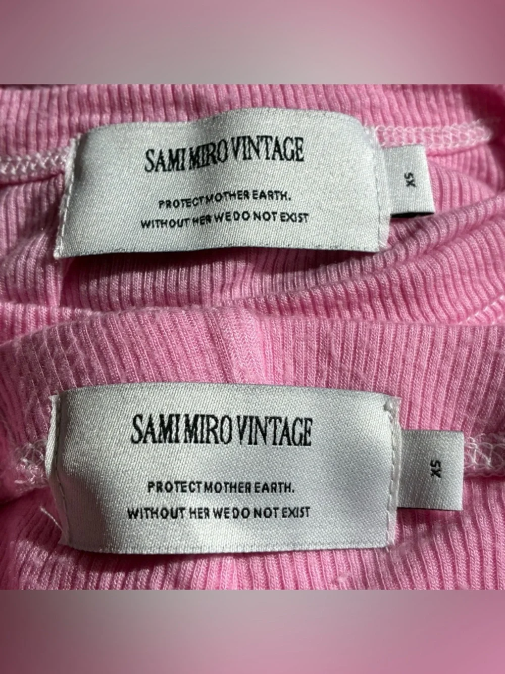 Sami Miro Vintage Pink Asymmetrical Top + Pants Set - Picture 5 of 6